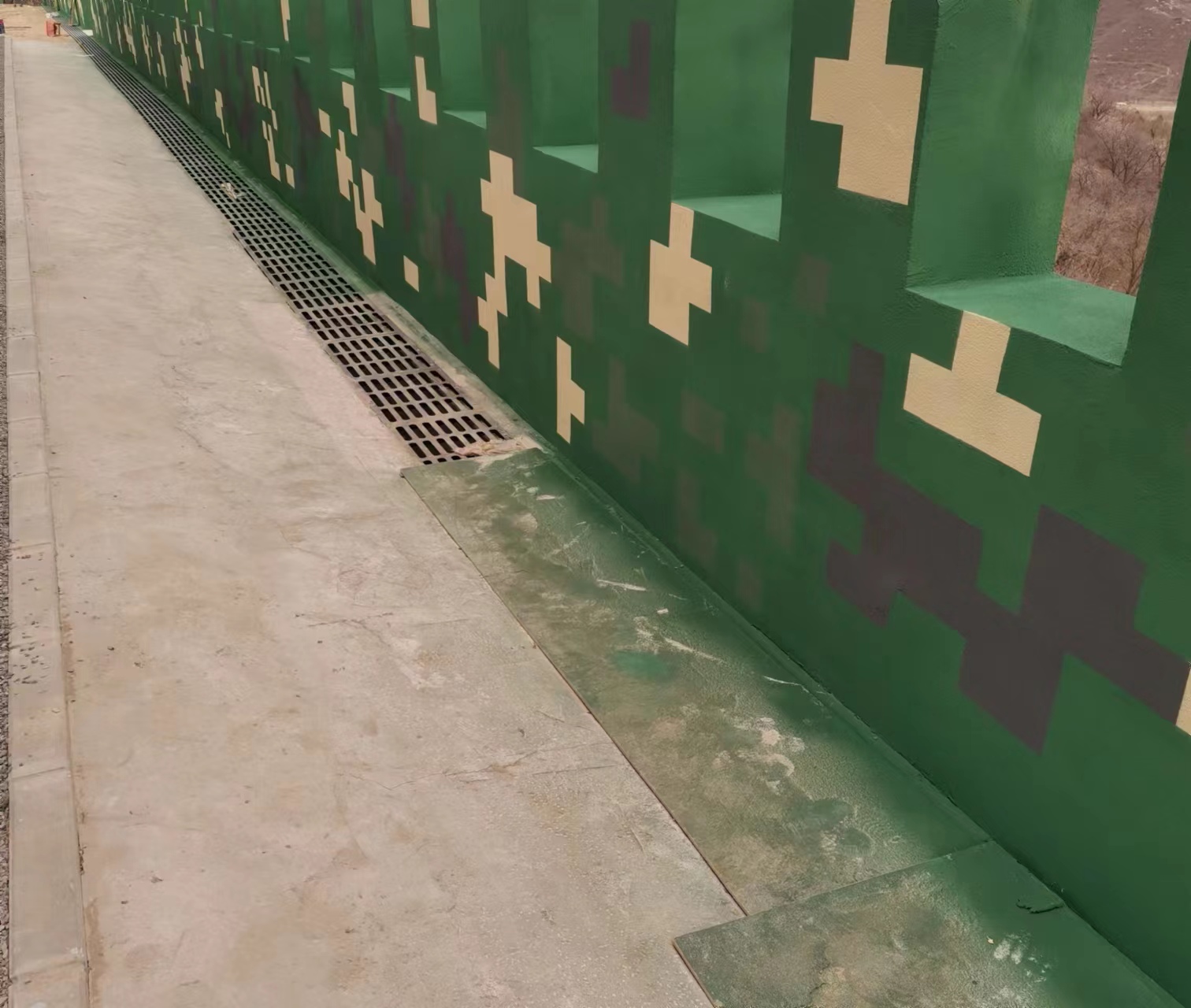 重庆围墙迷彩喷涂,数迷彩漆